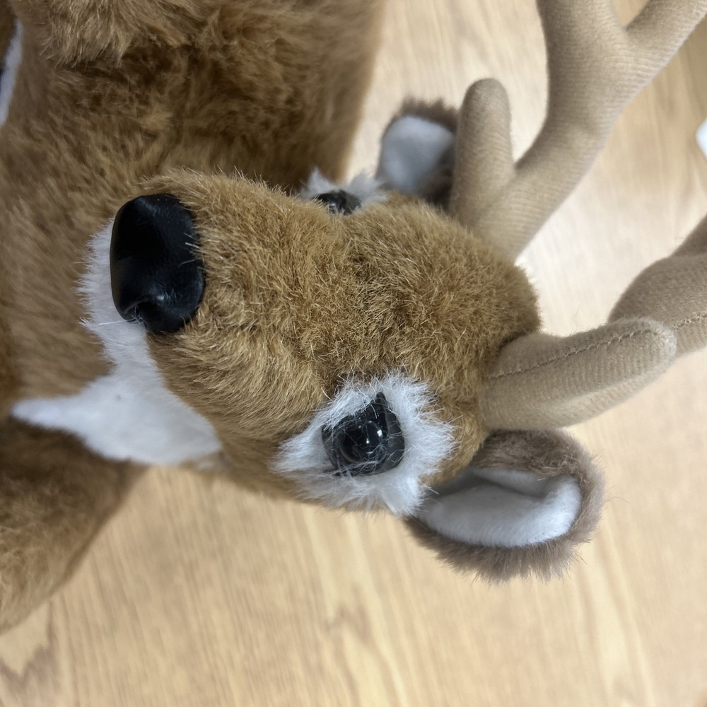 Deer Gear Legendary Whitetail Lying Plush 12" Long #A1 - Picture 3 of 6